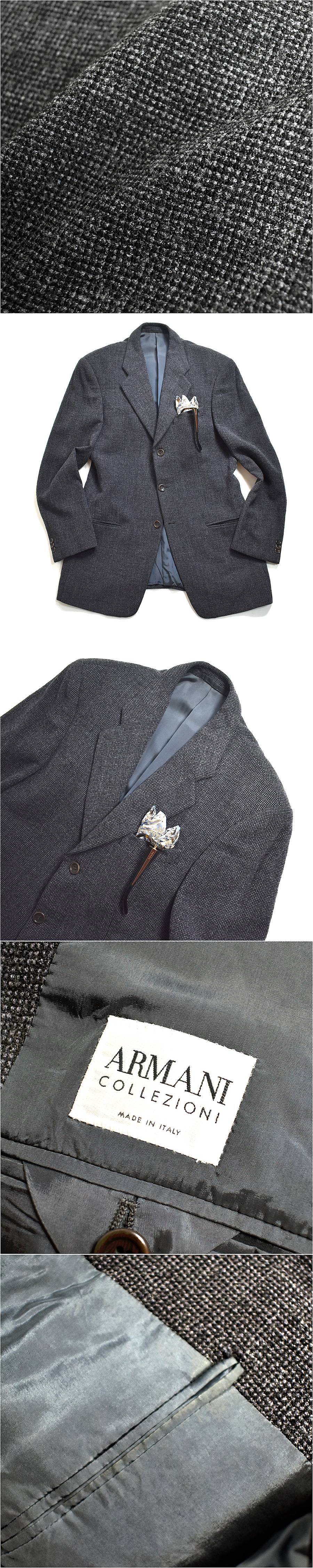 [定価９万] アルマーニコレツィオーニ ARMANI 男を上げる 極上 ジャケット 48 メンズL - XL ブレザー ジョルジオアルマーニジャパン