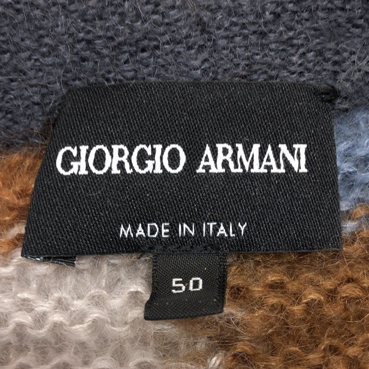 パンツGIORGIO ARMANI ジョルジオ アルマーニ カシミヤ混 コーデュロイ パンツ size 50 ネイビー メンズ 国内正規タグ イタリア製 黒タグ